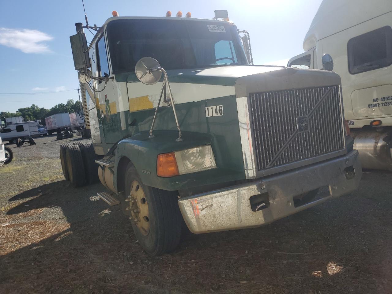 1996 Volvo Aero Wia Semi Truck de vânzare în Shreveport, LA - Burn - Engine