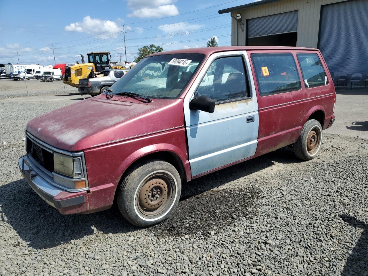 1990 Plymouth Voyager на продаже в Eugene, OR - Front End