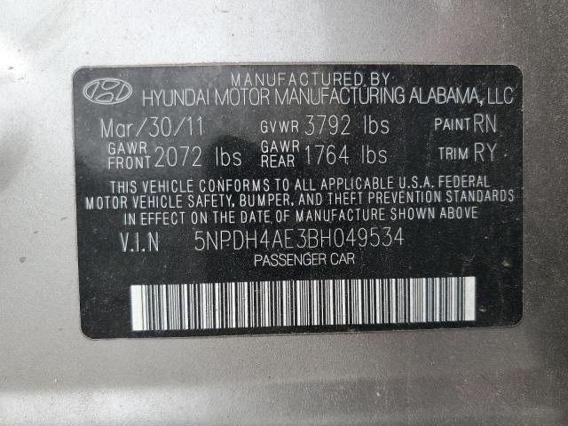 2011 HYUNDAI ELANTRA GLS  