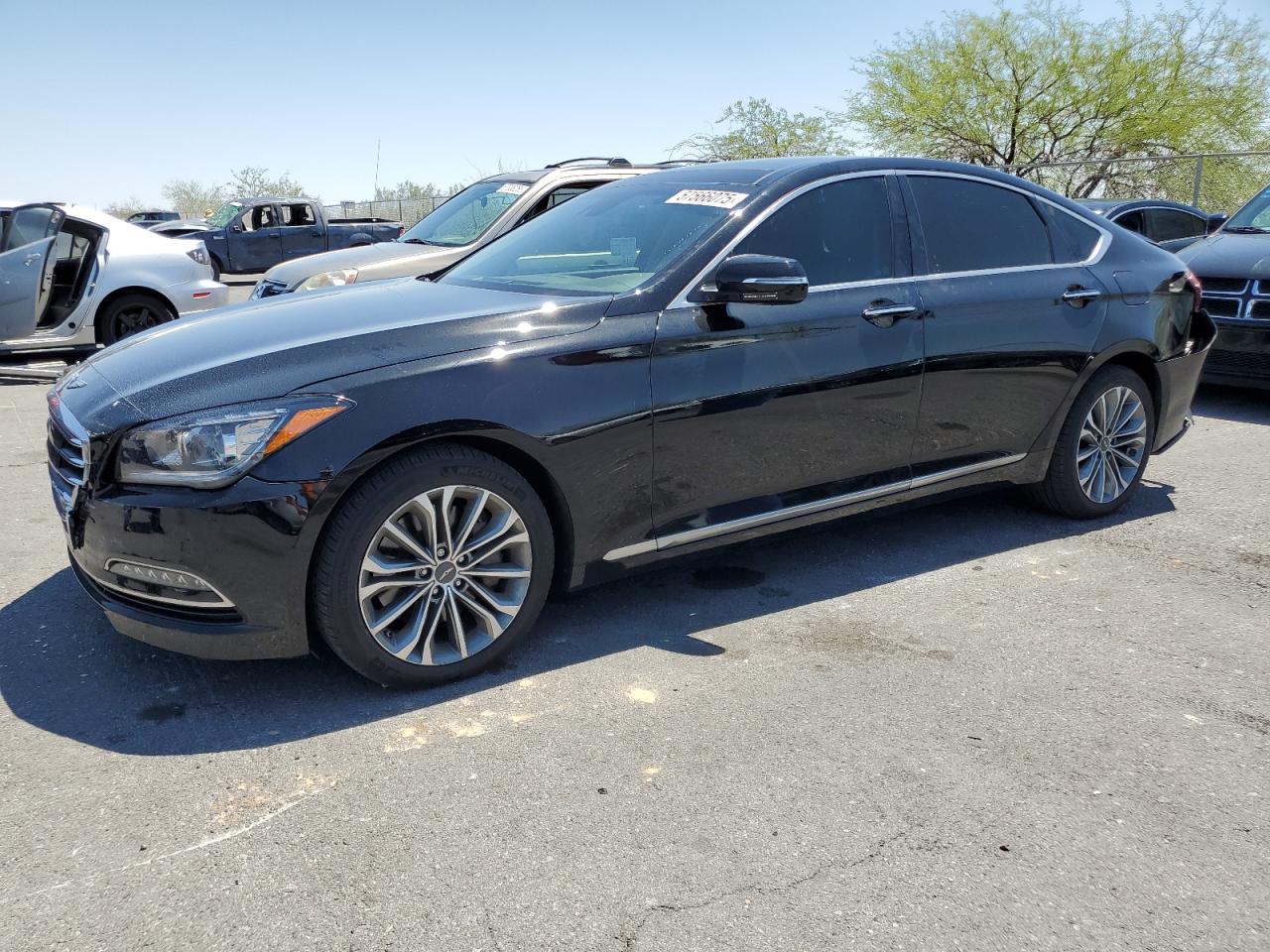 2017 Genesis G80 Base продається в North Las Vegas, NV - Rear End