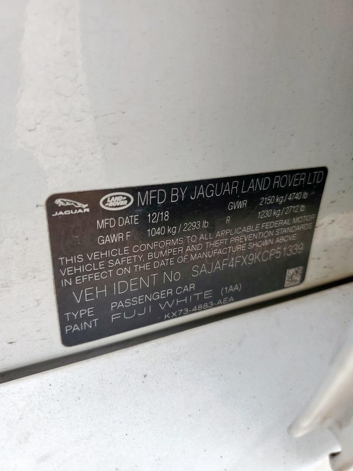 2019 Jaguar Xe R - Sport VIN: SAJAF4FX9KCP51339 Lot: 57803115