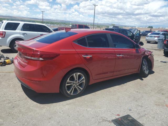  HYUNDAI ELANTRA 2017 Czerwony