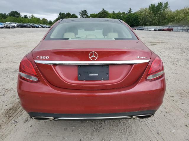 Седаны MERCEDES-BENZ C-CLASS 2016 Красный