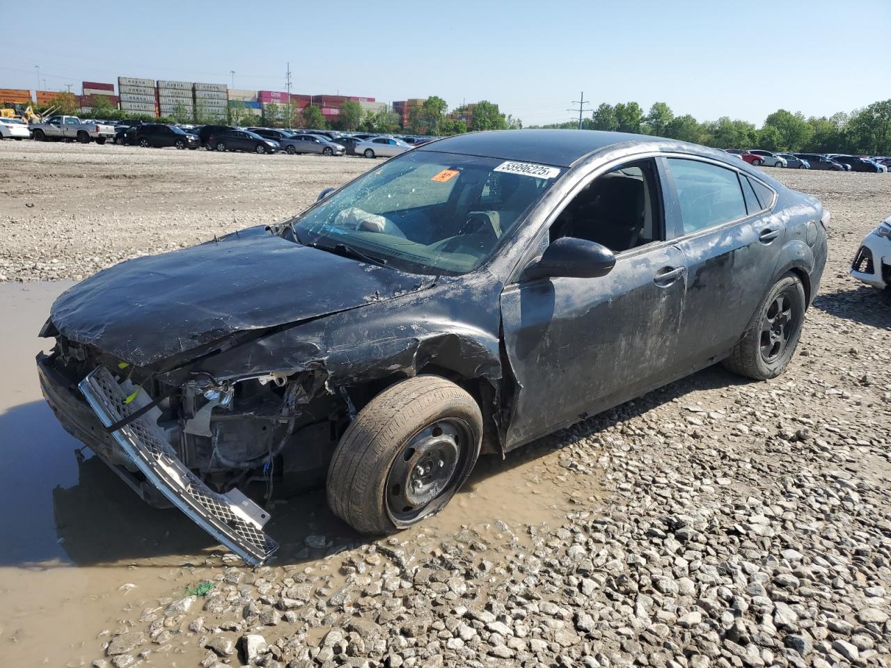 2010 Mazda 6 I black null gas 1YVHZ8BH7A5M36711 photo #1