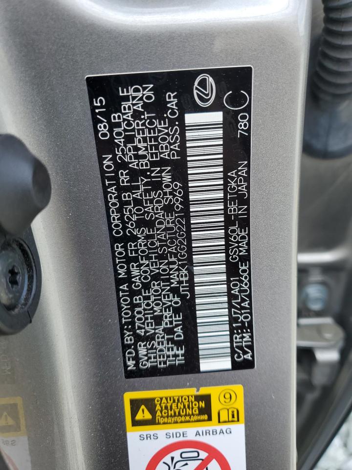2016 Lexus Es 350 VIN: JTHBK1GG2G2219969 Lot: 56880745