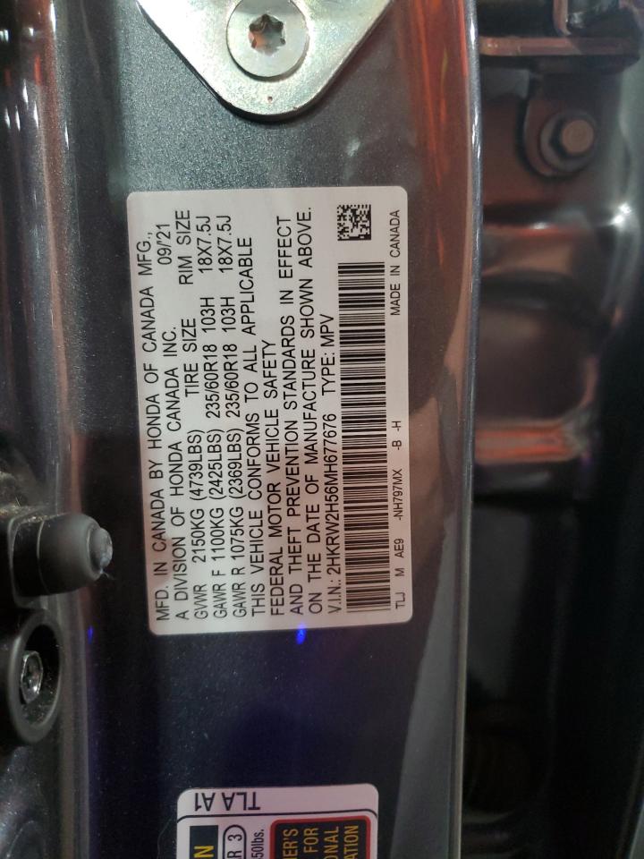 2021 Honda Cr-V Ex VIN: 2HKRW2H56MH677676 Lot: 56427195