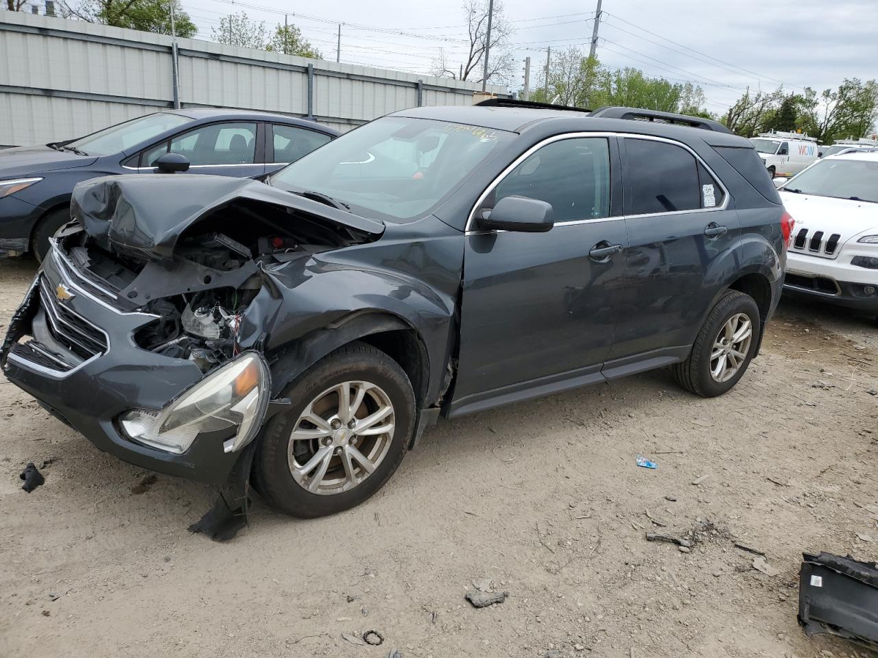 2017 Chevrolet Equinox Lt de vânzare în Lansing, MI - Front End