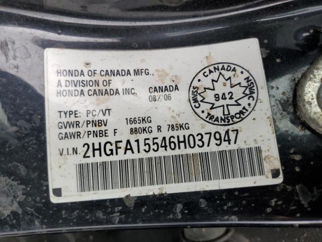 2006 HONDA CIVIC LX  