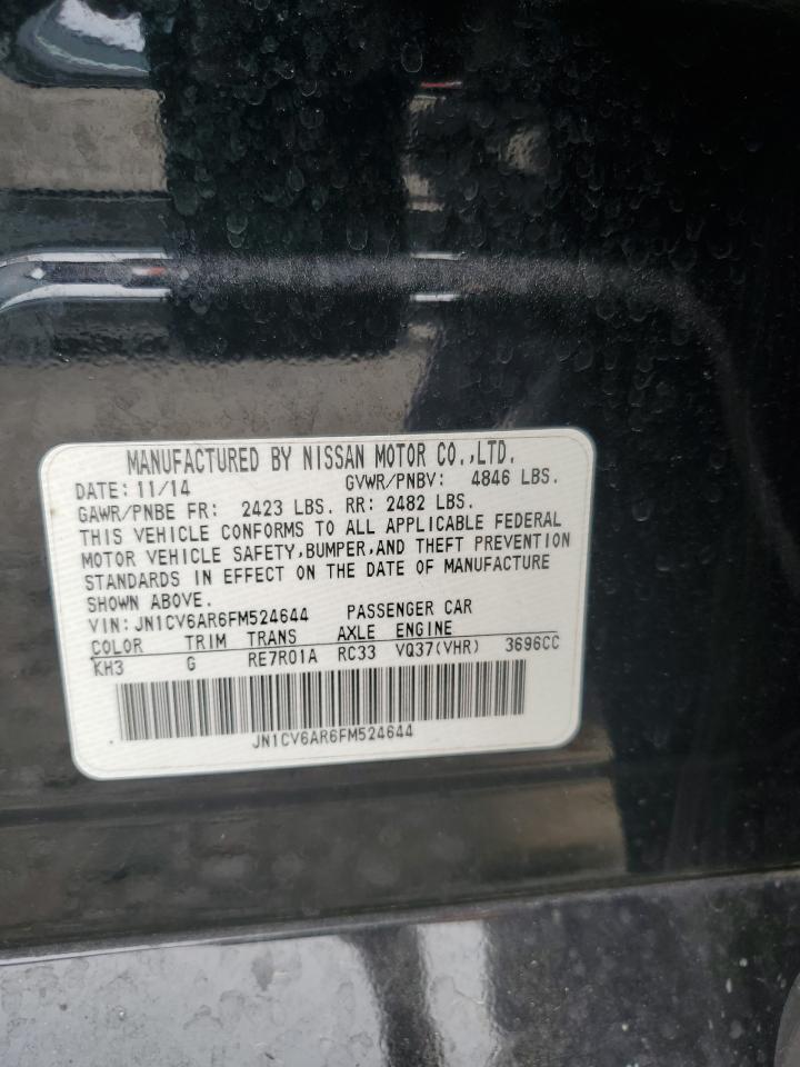 2015 Infiniti Q40 VIN: JN1CV6AR6FM524644 Lot: 56638475