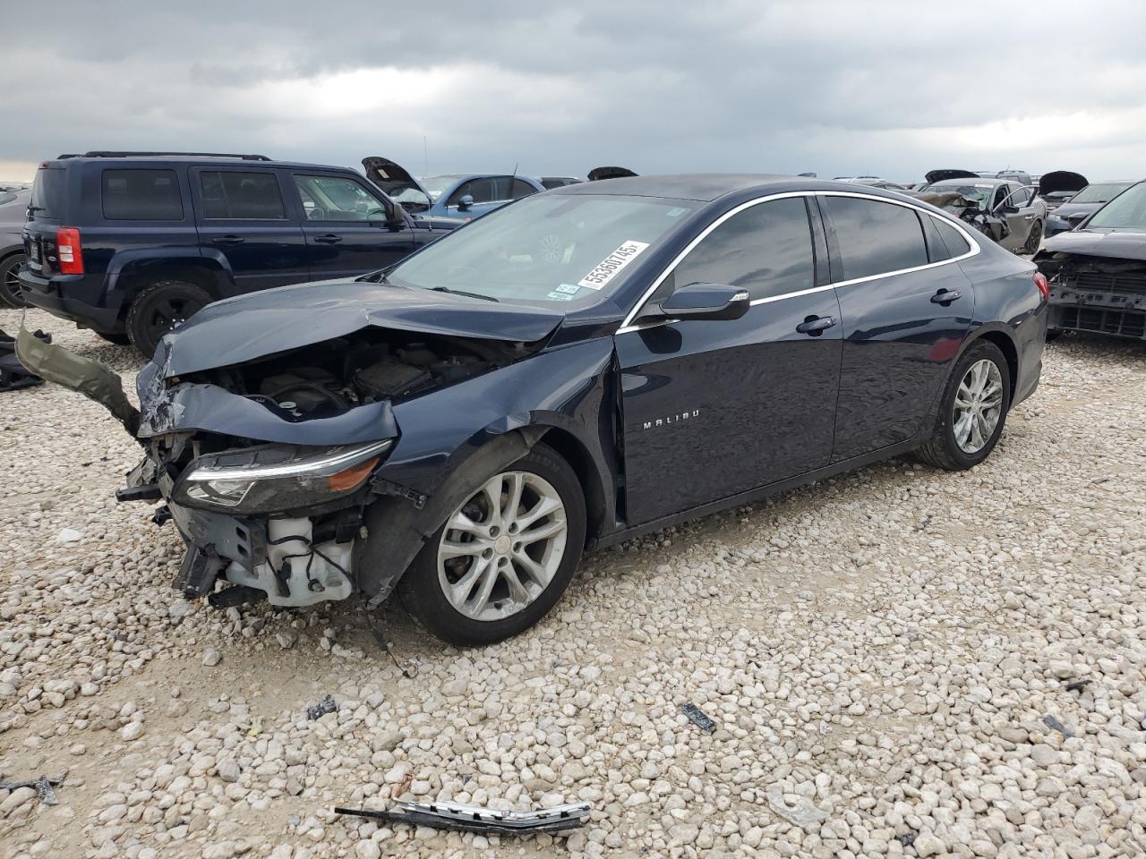 2017 Chevrolet Malibu Lt на продаже в Temple, TX - Front End