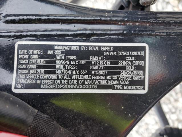 2022 ROYAL ENFIELD MOTORS METEOR 350   