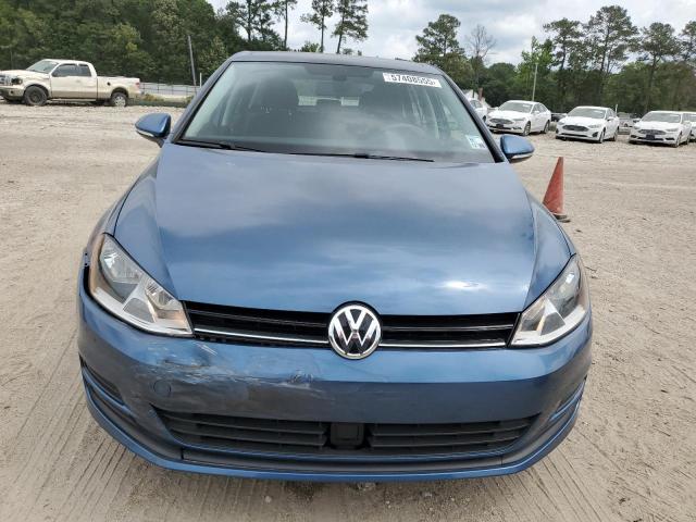 Hatchbacks VOLKSWAGEN GOLF 2017 Granatowy