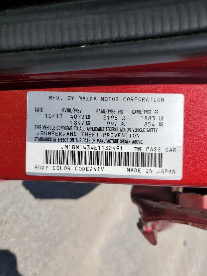 2014 Mazda 3 Grand Touring VIN: JM1BM1W34E1132491 Lot: 56883855