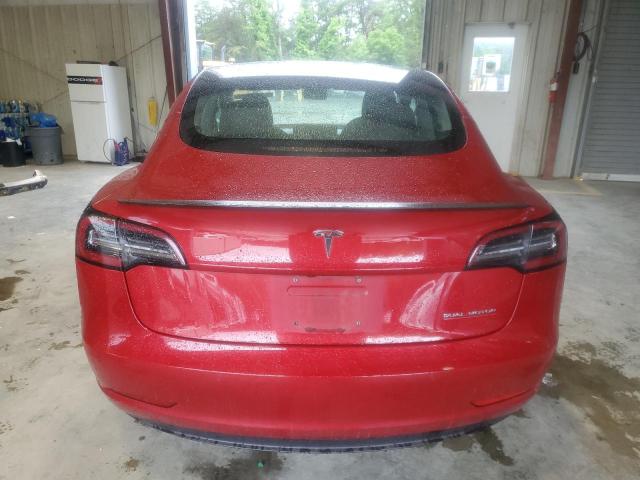  TESLA MODEL 3 2018 Красный