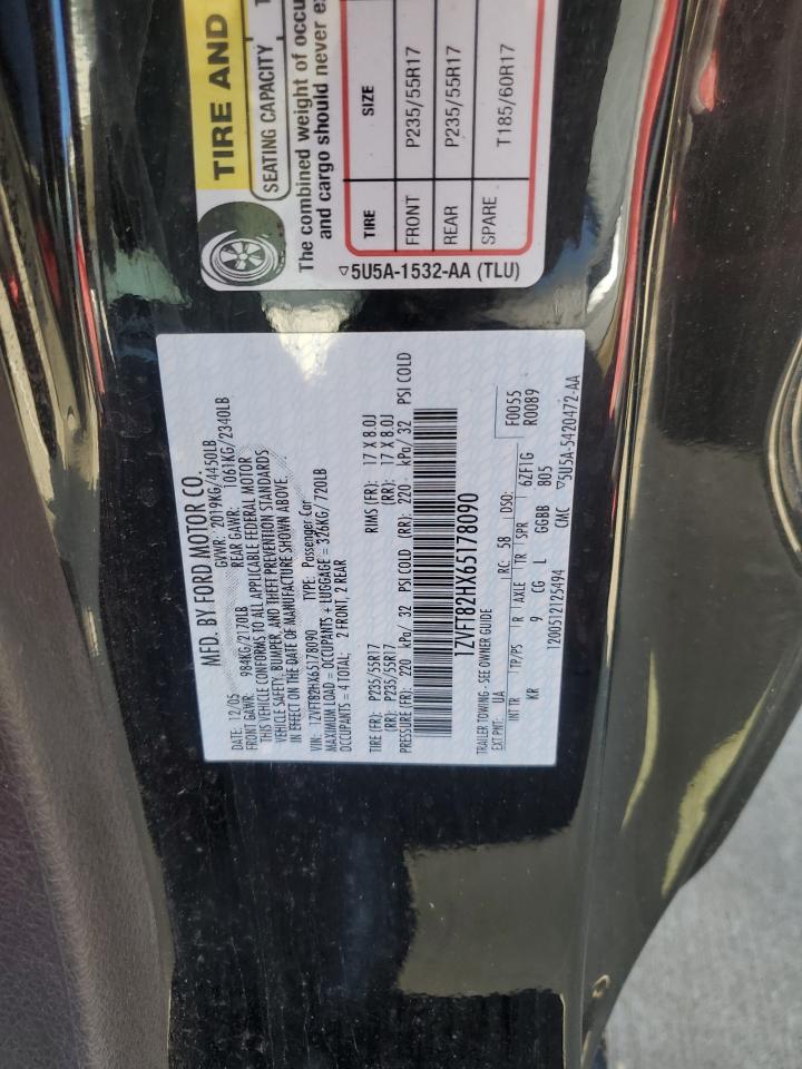 2006 Ford Mustang Gt VIN: 1ZVFT82HX65178090 Lot: 56454645