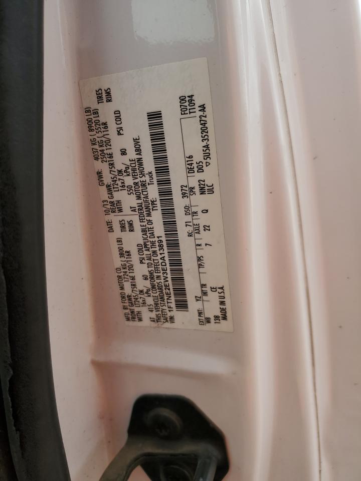 2014 Ford Econoline E250 Van VIN: 1FTNE2EW3EDA13891 Lot: 49907345