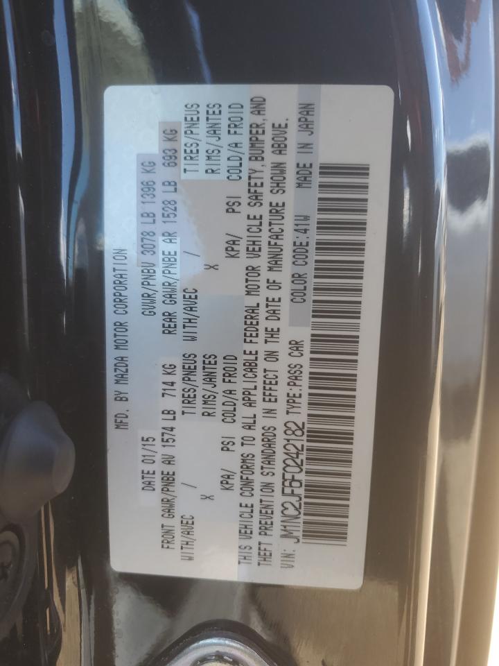 2015 Mazda Mx-5 Miata Sport VIN: JM1NC2JF6F0242182 Lot: 56777685