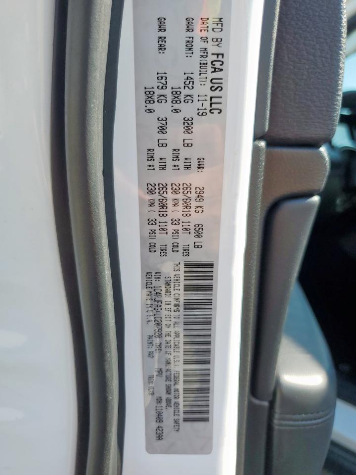 2020 Jeep Grand Cherokee Laredo VIN: 1C4RJFAG4LC207920 Lot: 58726915