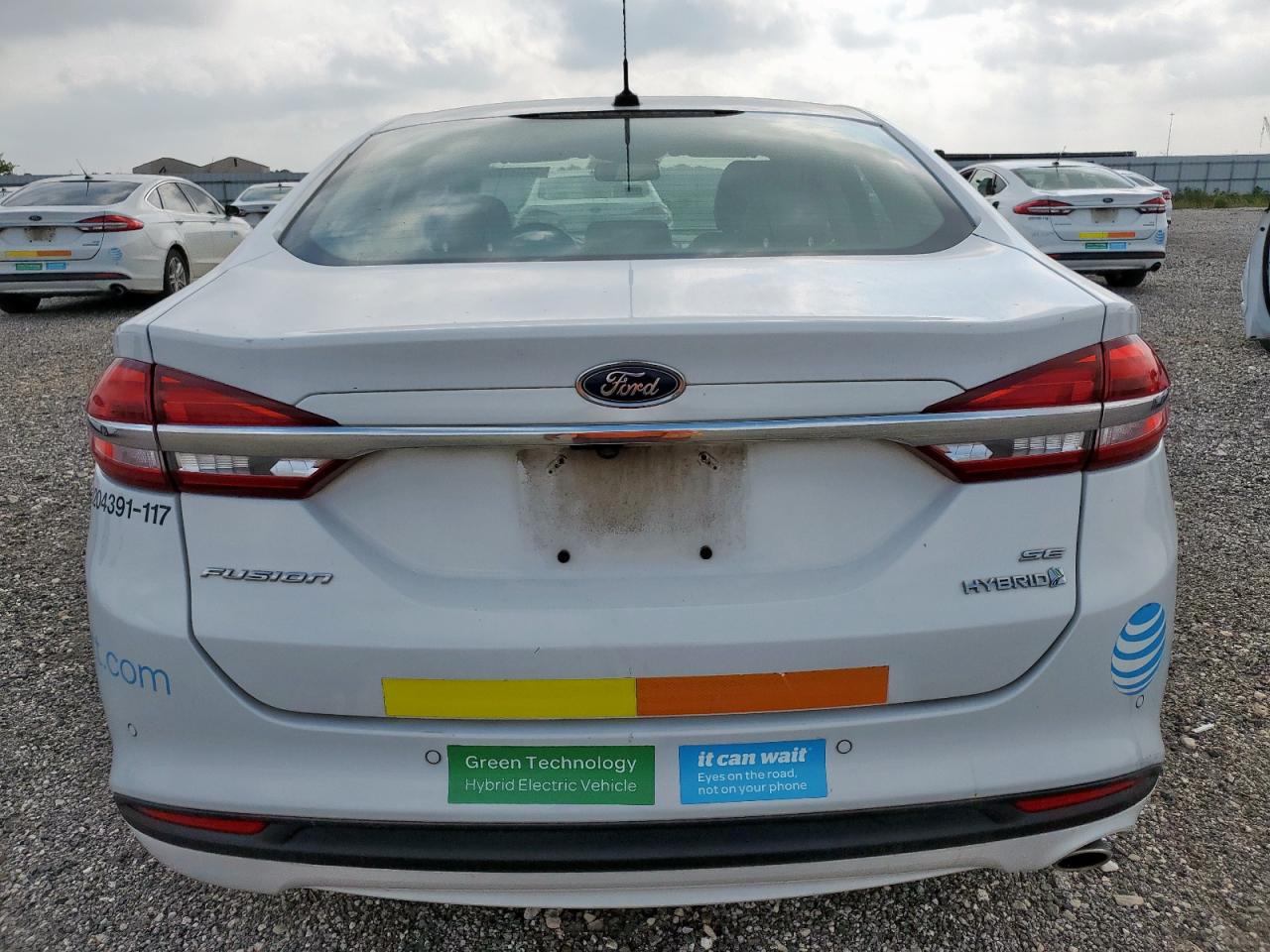 2017 Ford Fusion Se Hybrid VIN: 3FA6P0LU4HR409608 Lot: 54037755