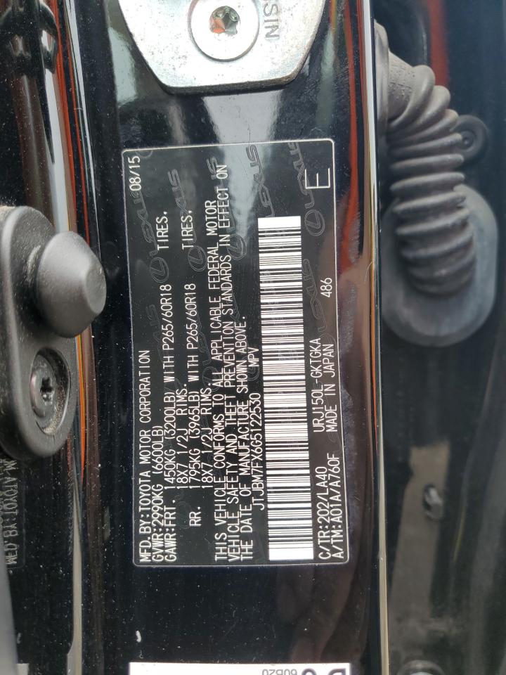 2016 Lexus Gx 460 VIN: JTJBM7FX6G5122530 Lot: 59200935