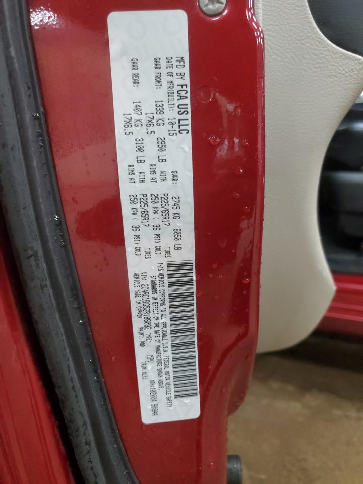 2016 Chrysler Town & Country Touring VIN: 2C4RC1BG5GR188092 Lot: 56295845