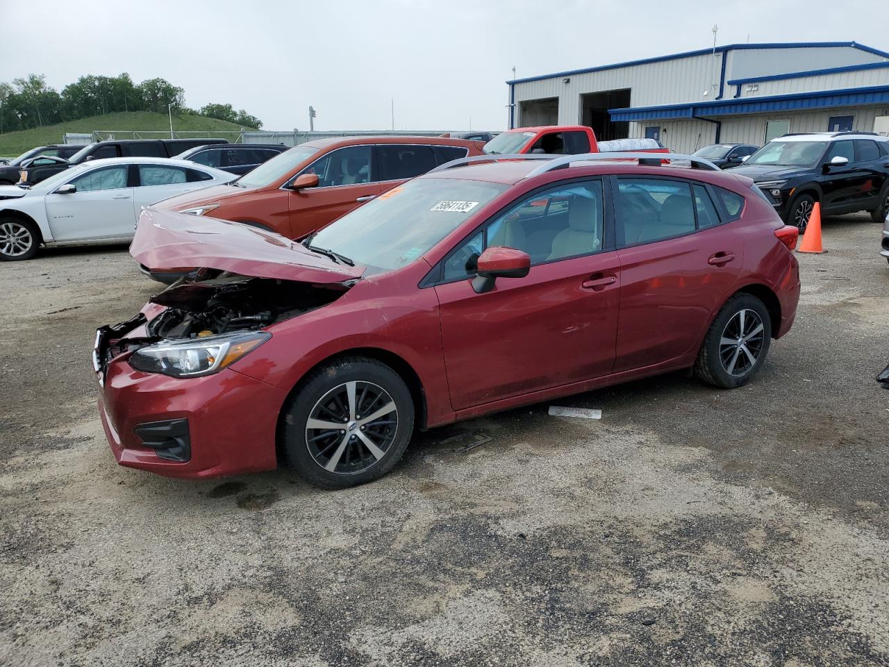 2019 Subaru Impreza Premium en Venta en Mcfarland, WI - Front End