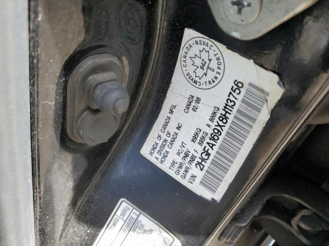 2008 HONDA CIVIC EXL  