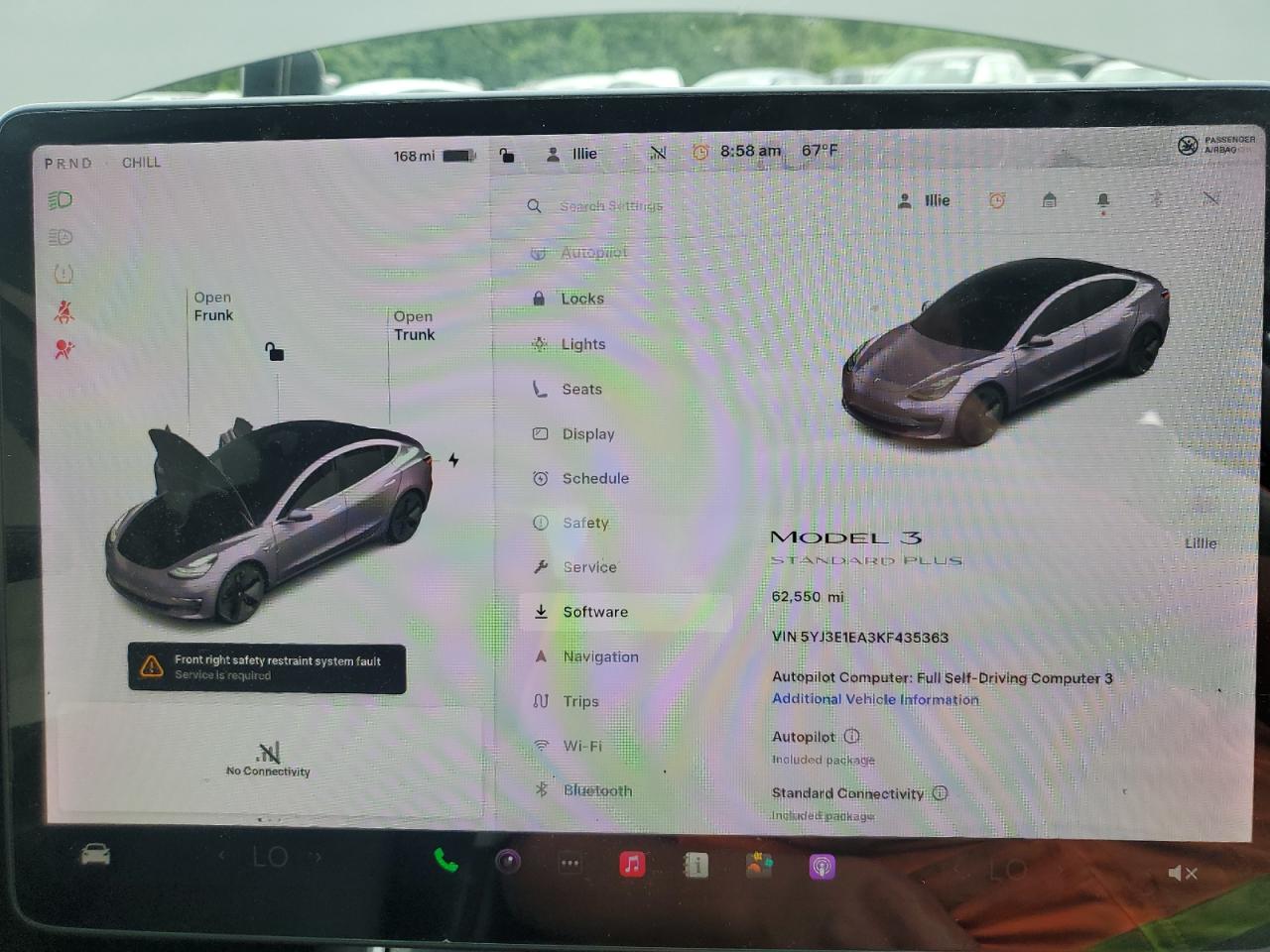 2019 Tesla Model 3 VIN: 5YJ3E1EA3KF435363 Lot: 58602935