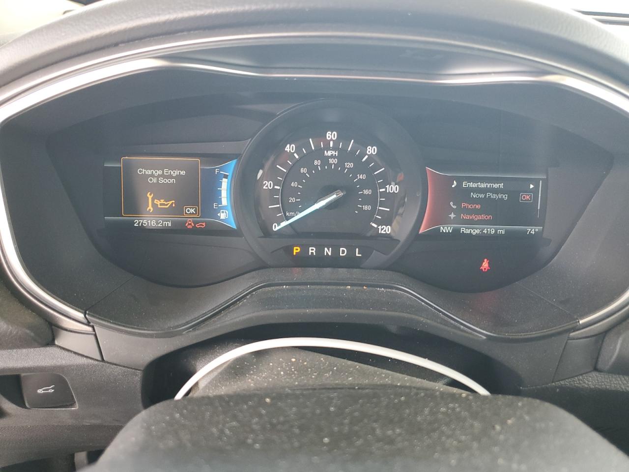 2019 Ford Fusion Se VIN: 3FA6P0LU5KR263968 Lot: 54031345