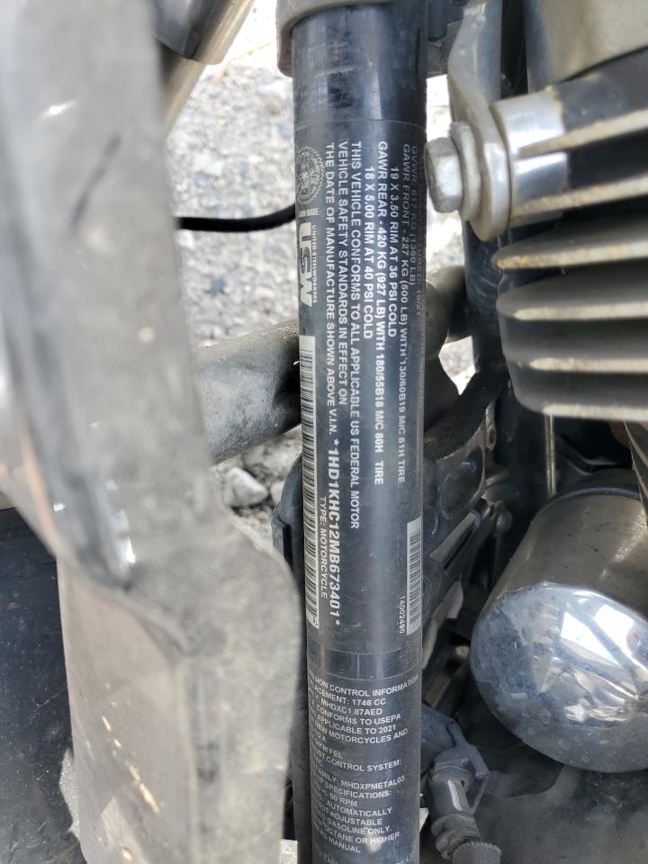 2021 Harley-Davidson Fltrx VIN: 1HD1KHC12MB673401 Lot: 55500995