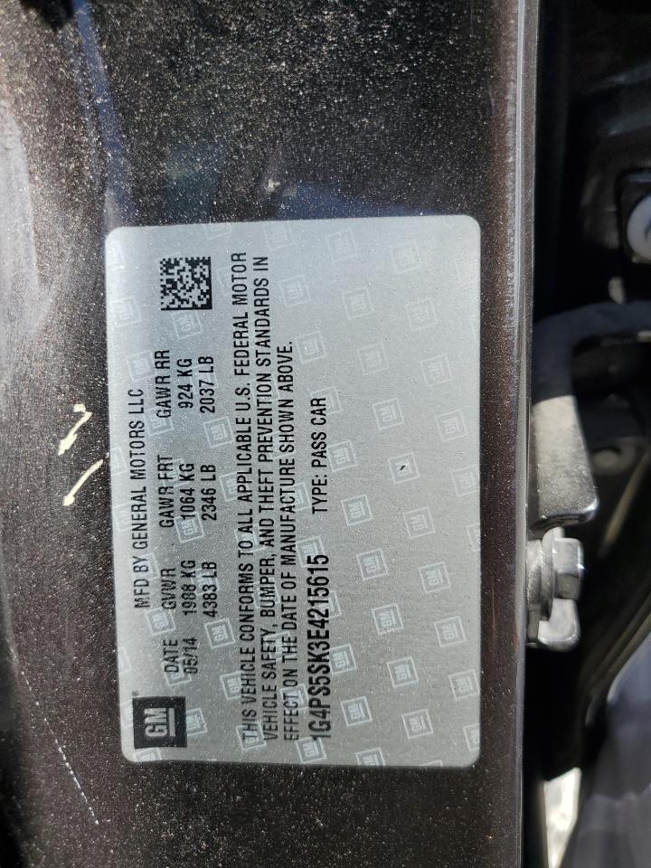2014 Buick Verano VIN: 1G4PS5SK3E4215615 Lot: 57067875