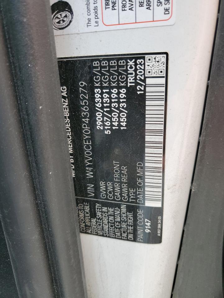 2023 Mercedes-Benz Metris VIN: W1YV0CEY0P4365279 Lot: 56732075