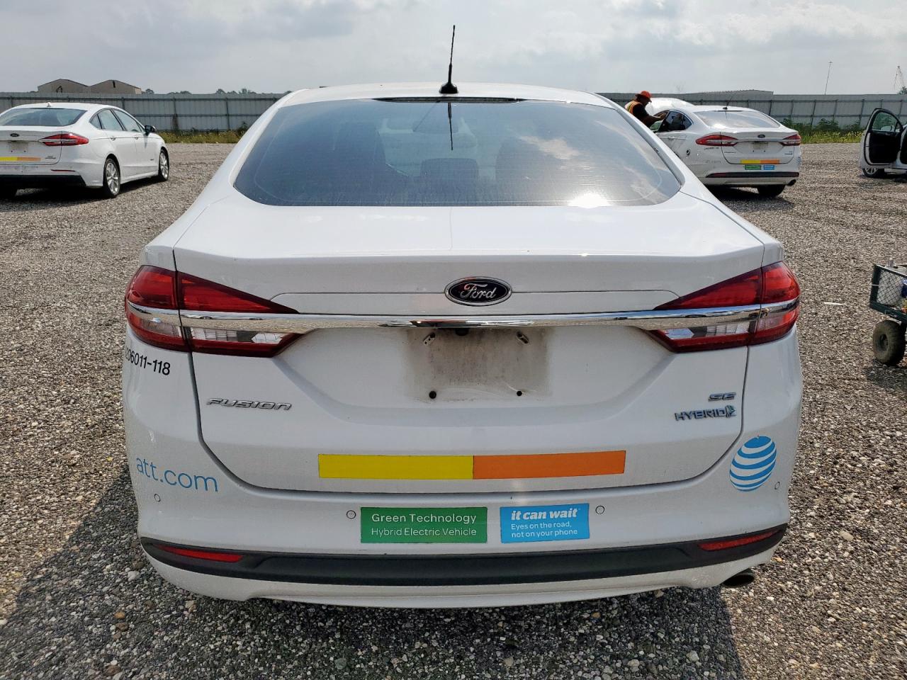 2018 Ford Fusion Se Hybrid VIN: 3FA6P0LU3JR171675 Lot: 54038045