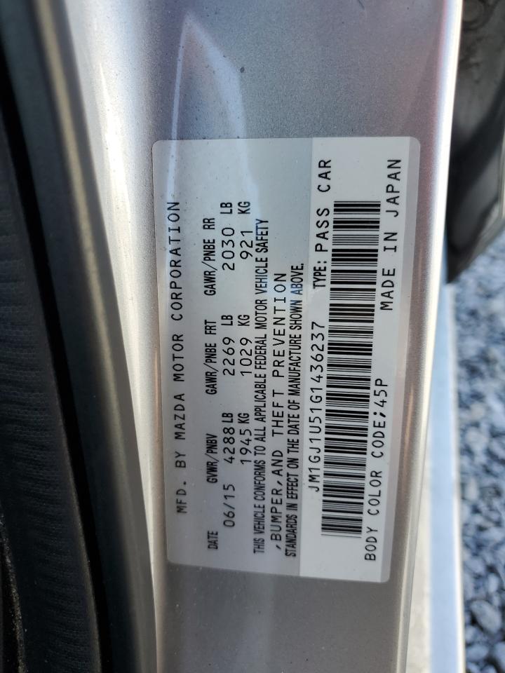 2016 Mazda 6 Sport VIN: JM1GJ1U51G1436237 Lot: 56098485