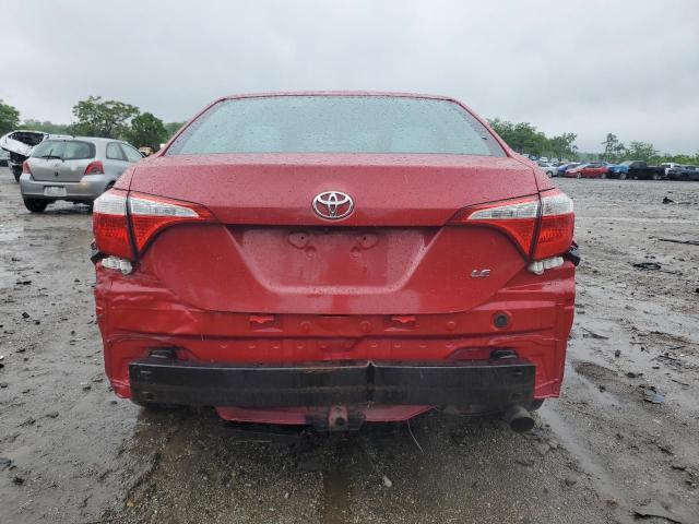 Sedans TOYOTA COROLLA 2015 Czerwony