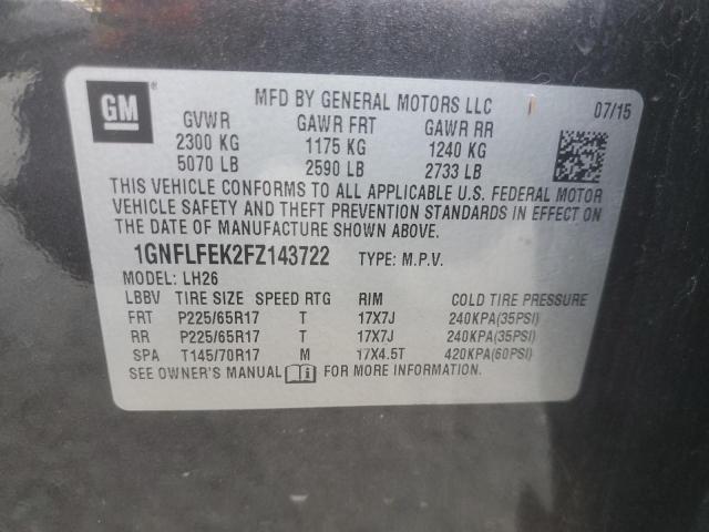2015 CHEVROLET EQUINOX LT