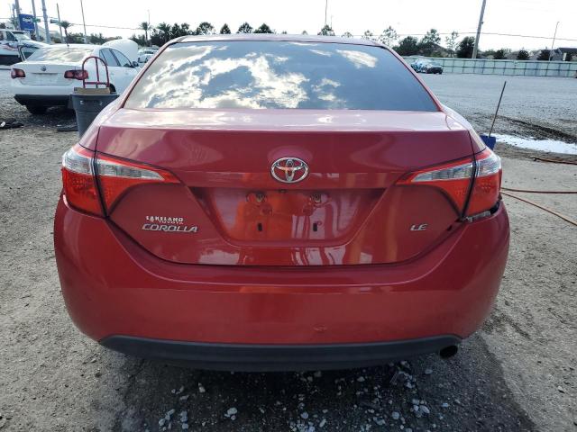  TOYOTA COROLLA 2016 Червоний