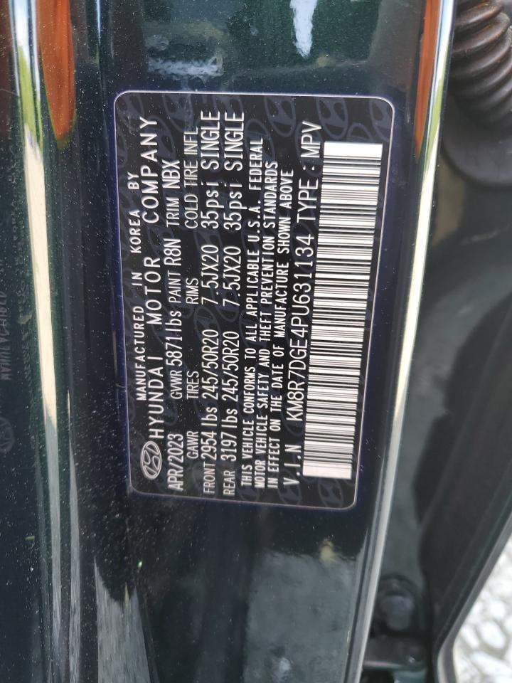2023 Hyundai Palisade Calligraphy VIN: KM8R7DGE4PU631134 Lot: 55880595