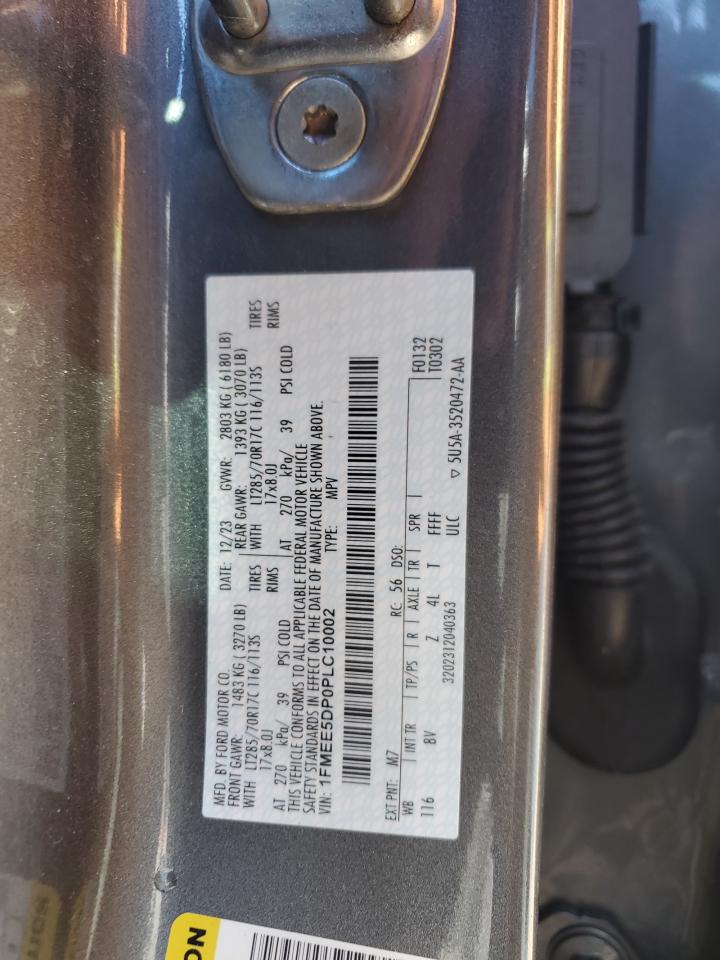 2023 Ford Bronco Base VIN: 1FMEE5DP0PLC10002 Lot: 57272555