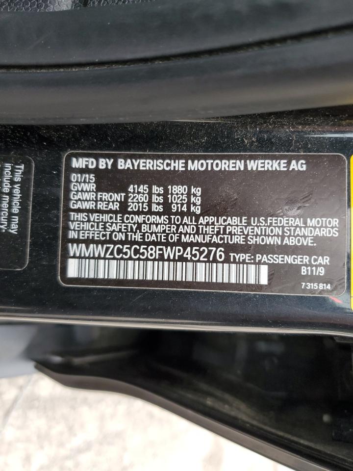2015 Mini Cooper S Countryman VIN: WMWZC5C58FWP45276 Lot: 56871055