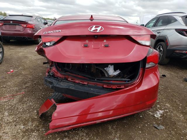  HYUNDAI ELANTRA 2014 Czerwony
