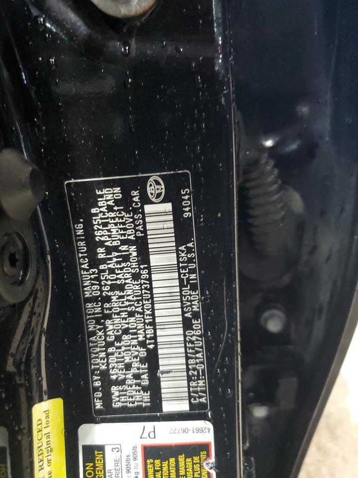 2014 Toyota Camry L VIN: 4T1BF1FK0EU737961 Lot: 55582205