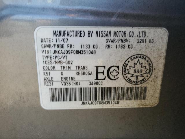 2008 INFINITI EX35 BASE  