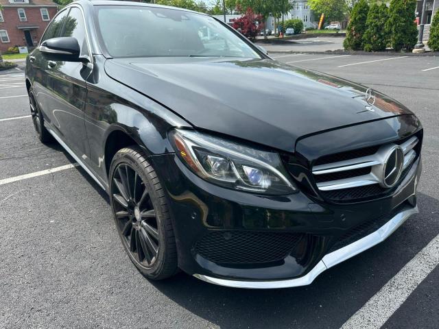 Седани MERCEDES-BENZ C-CLASS 2015 Чорний