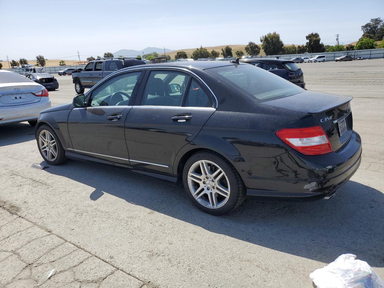 2008 Mercedes-Benz C 350 black null gas WDDGF56X98F015335 photo #3