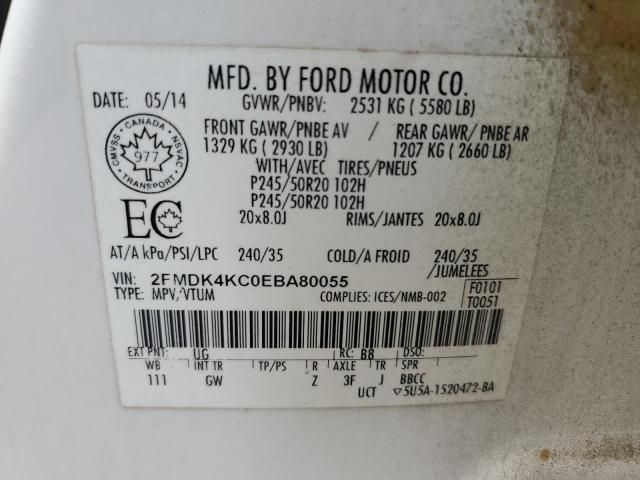 2014 FORD EDGE LIMITED  