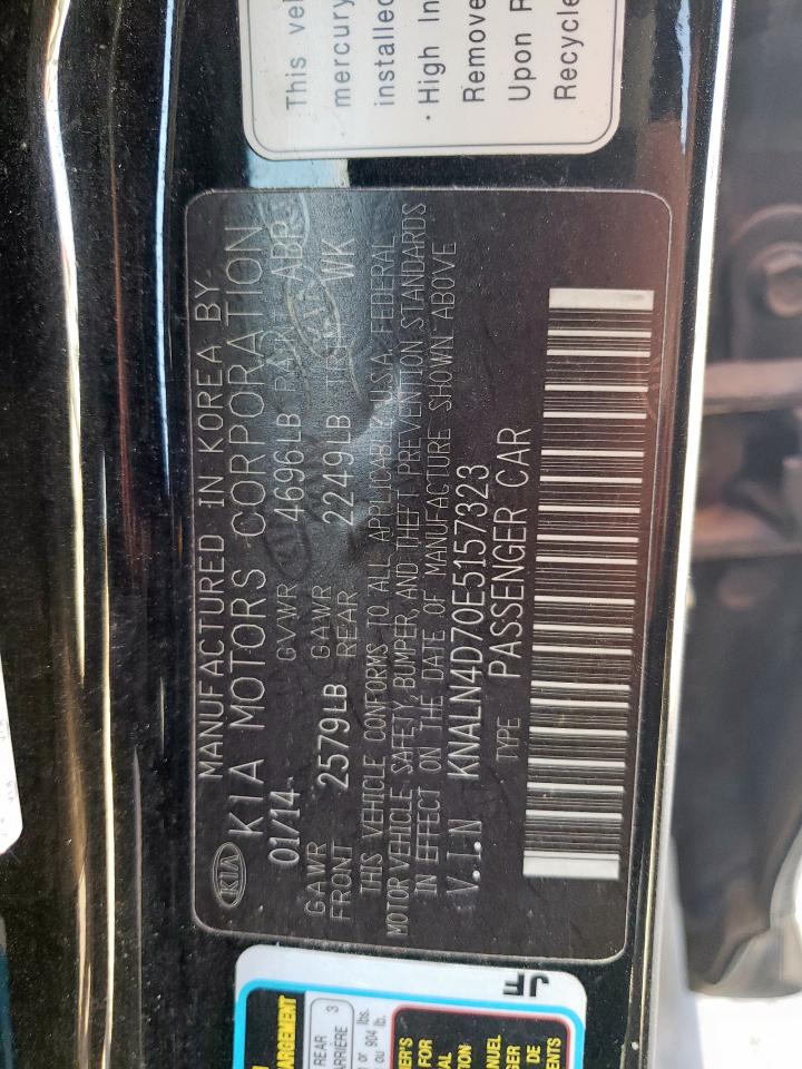 2014 Kia Cadenza Premium VIN: KNALN4D70E5157323 Lot: 56987715