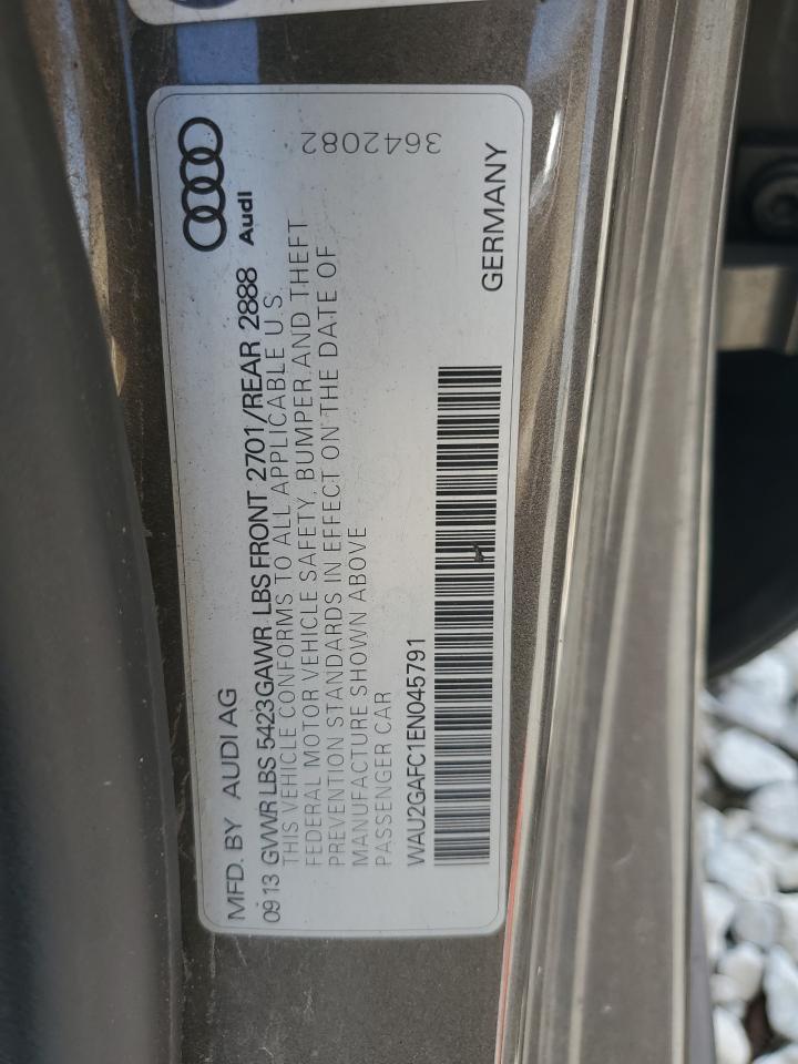 2014 Audi A7 Prestige VIN: WAU2GAFC1EN045791 Lot: 57011815
