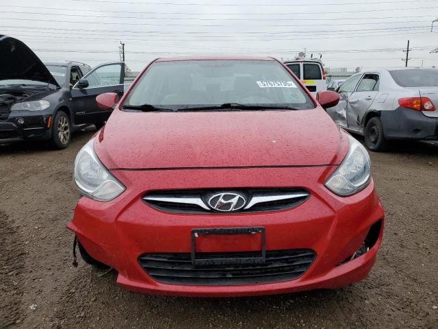  HYUNDAI ACCENT 2013 Красный