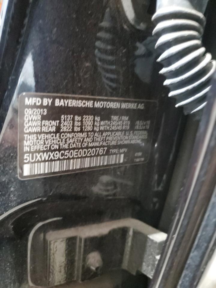 2014 BMW X3 xDrive28I VIN: 5UXWX9C50E0D20767 Lot: 56419685